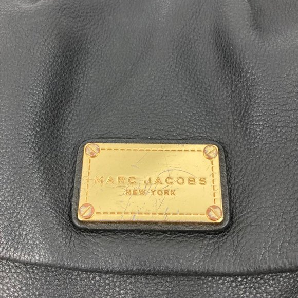Marc Jacobs Black Top Handle Shoulder Bag Flap Closure - Picture 6 of 14